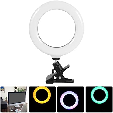 לברימפ תאורת שידור מעגל שיחת שולחן עבודה אינץ 'הוביל טבעת מנורה משלימה עם איפור יופי זום מחשב נייד: - פגישות