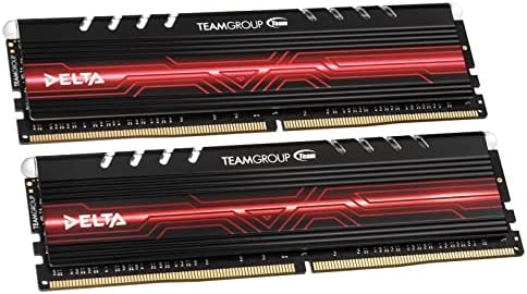 קבוצת צוותים סדרת דלתא אדומה LED DDR4-2400 CL15 32 GB ערכת זיכרון פנימי
