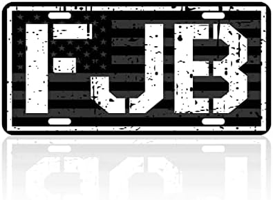 WSQ FJB דגל אמריקאי WE The People דגל שחור כיסוי לוחית רישוי מכונית רכב אוטומטי תג אלומיניום