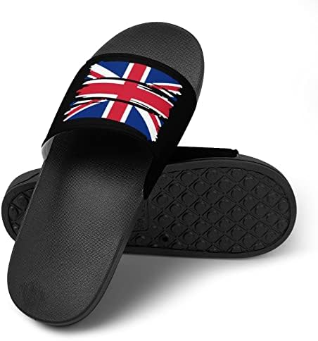 בריטי דגל בית סנדלי החלקה בוהן פתוח נעלי בית עיסוי מקלחת ספא אמבטיה
