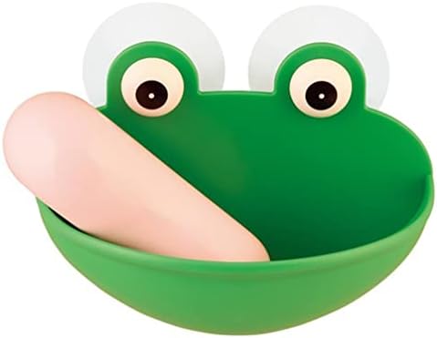 נירוסטה מיכל עצמי דבק בר סבון צלחת מקלחת צפרדע בצורת אמבטיה סבון מחזיק קיר הר סבון ניקוז מתלה מטבח