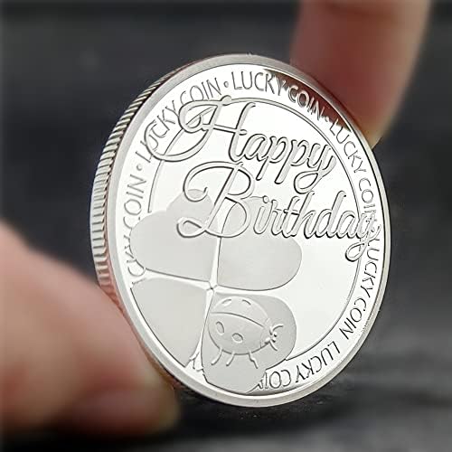 רוסית יום הולדת מתנת כסף מצופה הנצחה מטבע אוסף מטבע ברכת מזל ידידות מטבע מדליית