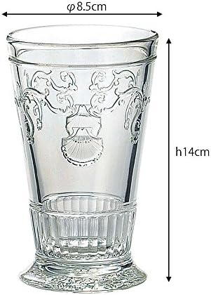 כוס זכוכית: Versailles 612401 Tumbler, 12.8 fl oz, φ3.1 x H5.5 אינץ ', 6 חתיכות ya