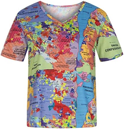 חולצת טריקו גרפית עם שרוול קצר 2023 צווארון כותנה לנשים חולצת טי קיץ סתיו 9 ליטר 9 ליטר