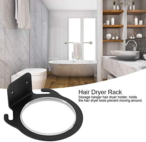 טופינקן מייבש שיער מחזיק קיר אחסון רכוב על שטח אלומיניום כלי אלומיניום מארגן חדר אמבטיה