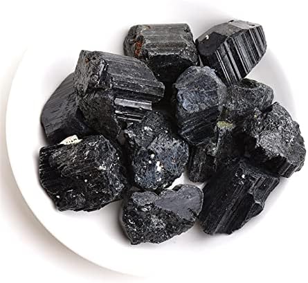 טבעי שחור טורמלין אורגם דגימות מינרלים סדיר גבישים לשפץרומגנטית קרינה דוס אלגוס אנרגיה סטון לגרש רוחות רעות