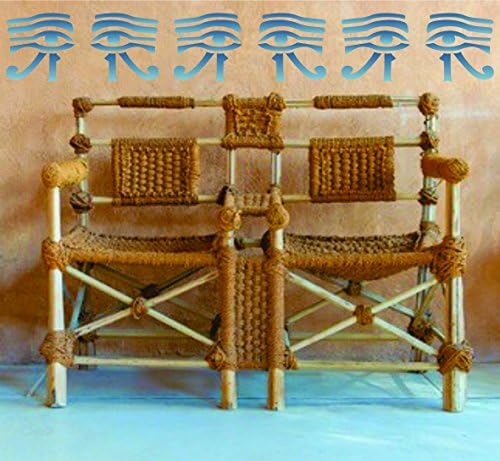 סטנסיל עין הורוס, 3 על 3 אינץ ' - שבלונות הירוגליפים של סמל מצרי קלאסי לתבנית ציור