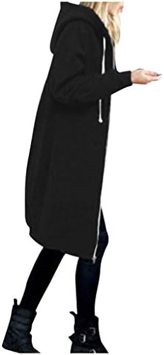 טוניקה של נשים טוניקה קפוצ'ונים סווטשירטים ארוכים מעיל קרדיגן בתוספת גודל גודל טרנדי ז'קט גרפיקה