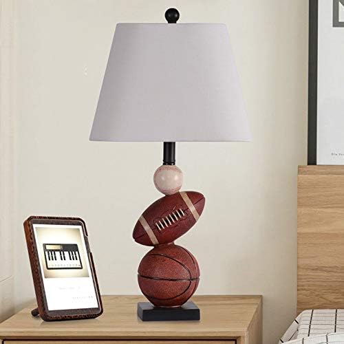 WSSBK חדר שינה חדר שינה שליד מיטה יצירתי פשוט מנורת שולחן כדורסל בסגנון ספורט מודרני