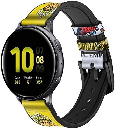 CA0451 כרטיס טארוט הקיסרית עור וסיליקון רצועת רצועת שעונים חכמה עבור סמסונג גלקסי שעון שעון 3, Gear S3