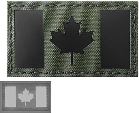 OD ירוק אינפרא אדום IR קנדה דגל 3.5x2 זית זית טלאי טקטי טקטי טקטי טקטי