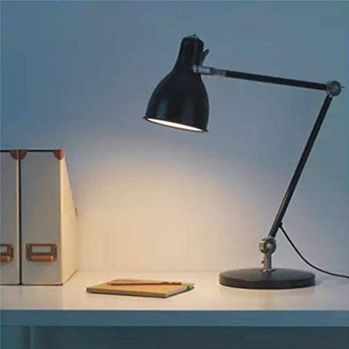 מנורת שולחן מתכת של SXNBH, מנורת שולחן צוואר אווז מתכווננת, מנורות שולחן לימוד עין לחדר שינה, חדר לימוד ומשרד