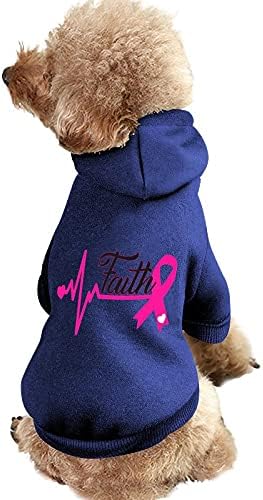 מצחיק אמונה סרט פעימות לב, סרטן שד מודפס על חיות מחמד כלבים סרבלים סווטשירט סווטשירט סוודר בגדים חמוד