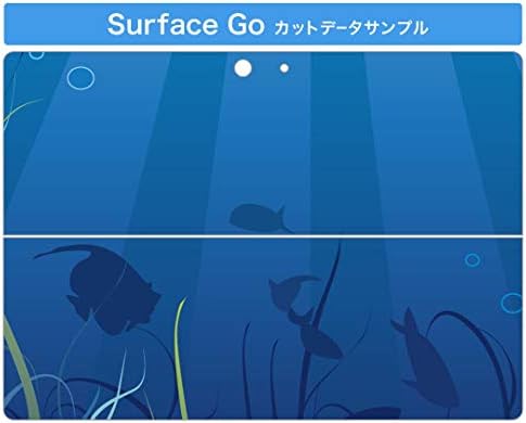 כיסוי מדבקות של Igsticker עבור Microsoft Surface Go/Go 2 עורות מדבקת גוף מגן דק במיוחד 001264 בים דגים המים