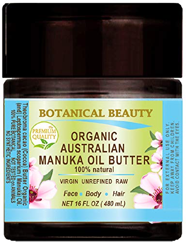 מנוקה שמן חמאה אוסטרלי גלם בתולה מזוקק עבור פנים, גוף, שיער. עור יבש, ידיים סדוקות, רוזצאה,