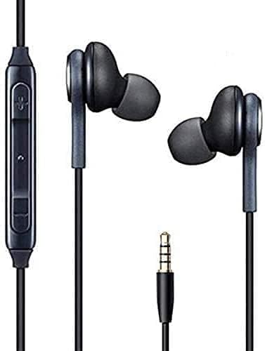 HD Homet שני אוזניות אוזניות אוזניות סטריאו 3.5 ממ כבל עם לחצני מיקרופון ונפח עבור Samsung Galaxy