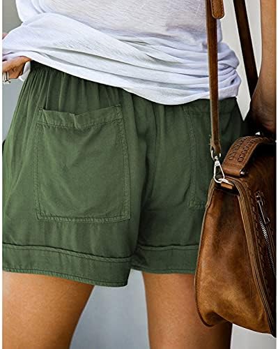 מכנסיים קצרים של Niantie לנשים, מכנסיים קצרים אלסטיים מזדמנים של נשים המריצים מכנסי זיעה מודפסים פרחוניים בעלי