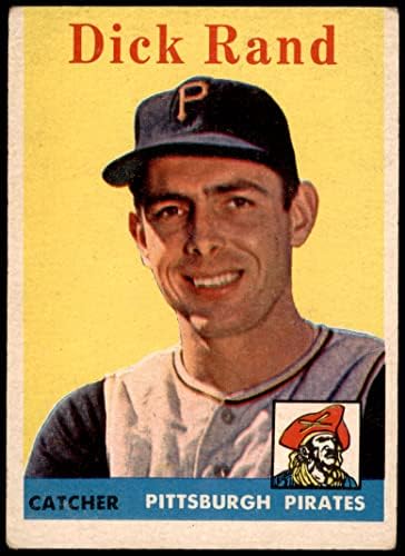 1958 Topps 218 Dick Rand Pittsburgh Pirates שודדי ים טובים