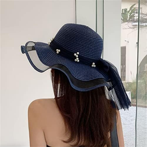 כובעי קיץ לנשים נילי נילי פרל סרט אביזרים כובע לנשים נערות קטנות כובע נשים נשים נשים מגן כובע גבירותיי