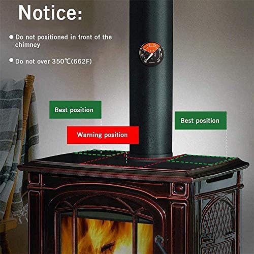 לינלין 6 להבי חום מופעל תנור מאוורר יומן עץ צורב שקט שחור בית אח מאוורר יעיל חום הפצה ליאנן