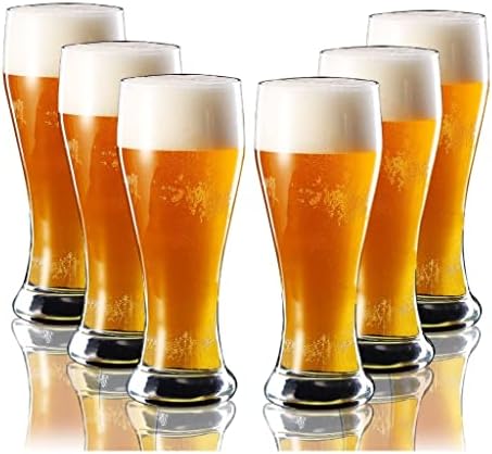 קלאסי באר ספל סט של 6 קרפט בירה משקפיים: בירה משקפיים בירה זכוכית סט בר כלי זכוכית בירה זכוכית