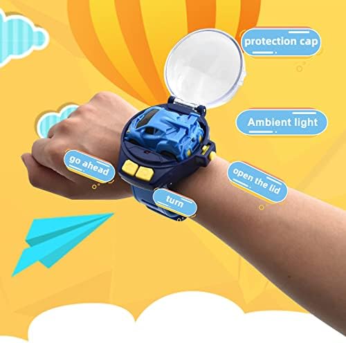 2022 צעצועי שעון של שליטה מרחוק מיני שלט רחוק, 2.4 ג'יגה הרץ צעצועי רכב לניתוק לילדים, שעון רכב מירוץ כף היד, Cartoon