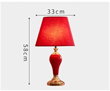 Zhaolei אדום שולחן חתונה מנורת, מנורת ליד המיטה, חתונה אמריקאית, חדר חתונה, משואה ארוכה, מנורה שמחה, מנורת