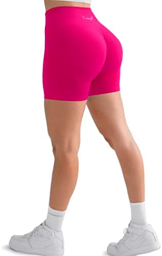 מכנסי אימון של פרסה -מחוזות נשים מותניים גבוהות בקרת בטן חלקה של סקרנץ 'הרמת חדר כושר כושר מכנסי יוגה