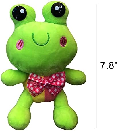 Ecobu 3pcs צפרדע צפרדעי צעצועים ממולאים, מתנות צעצוע של בעלי חיים רכים וחמודים, כריות צפרדעים