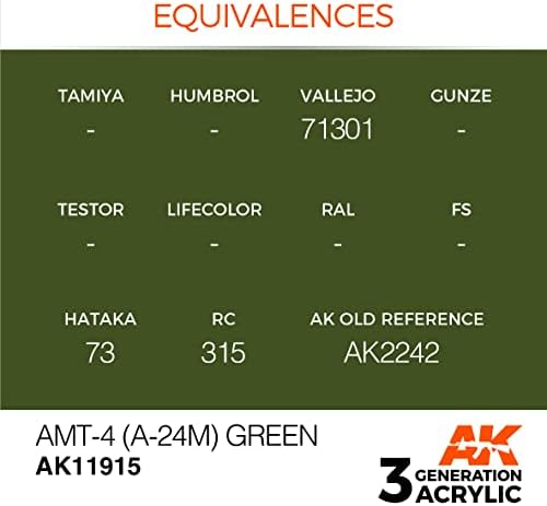 AK Acrylics 3gen Aircraft AK11915 AMT-4 ירוק