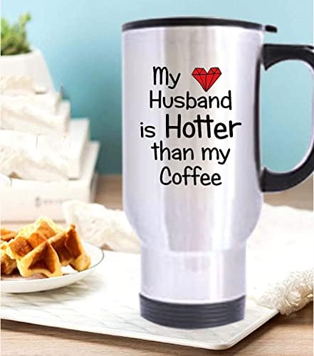 Hlld בעלי חם יותר מאשר ספלי הקפה שלי אוהבים כוס לב אדום חג האהבה או יום הולדת או מתנות חתונה לבעל-