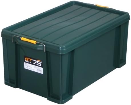 JEJ ASTAGE ST BOX 75 תיבת אחסון, מיוצר ביפן, הניתן לערימה, ירוק כהה, רוחב 16.7 x עומק 28.1 x גובה 12.6