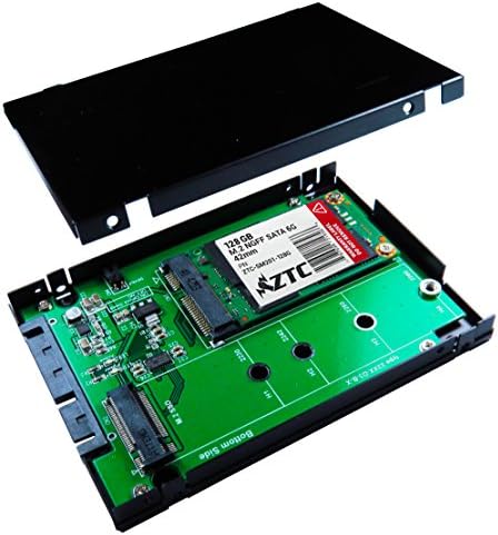 מארז ZTC 2-in-1 SKY 2.5 אינץ 'M.2 או MSATA SSD למתאם לוח SATA III. גודל רב -גודל מתאים למהירות