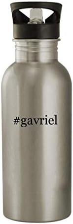 מתנות Knick Knack GAVRIEL - בקבוק מים מפלדת אל חלד 20OZ, כסף