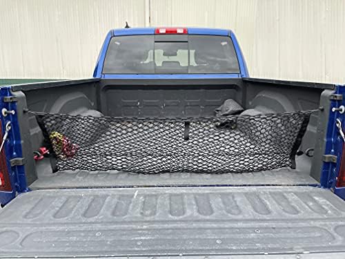 מיטת משאיות בסגנון עטפת רשת מטען רשת לדודג 'ראם 1500 עם אניה מיטת פלסטיק SLT ST SPORT TRX 2011-2018 - מארגן