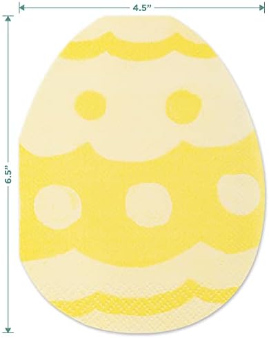בית והופלה ארנב פסחא קלאסי וצלחות קינוח נייר בצורת ארנב צהוב ומפיות בצורת ביצה צהובה