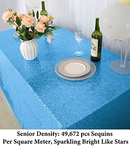 שולחן שולחן שולחן שולחן מפות שולחן מפות שולחן כחול דואובאו כחול שפת שולחן מפות יום הולדת חצאיות שולחן.