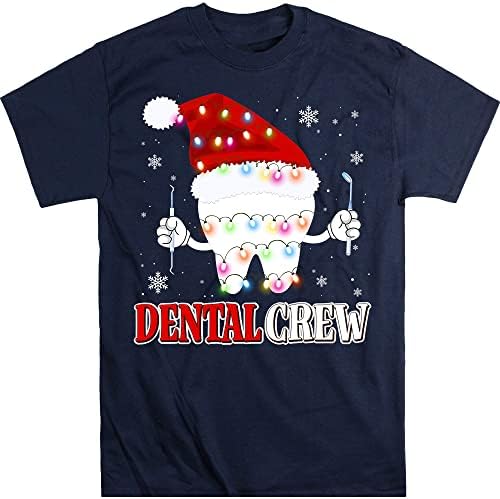 חולצת כובע סנטה של ​​אנשי שיניים של קפזון, מתנת רופא שיניים לחג המולד, מתנת רופא שיניים, מתנות היגיינת