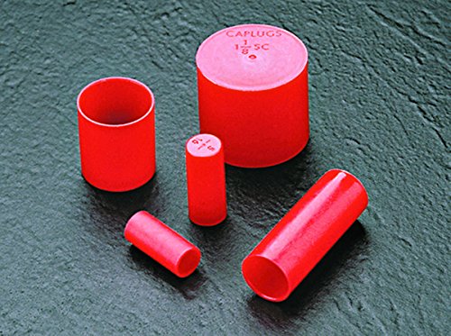 Caplugs Q1363Q2 מכסה שרוול פלסטיק לקצוות צינור. SC-1363, PE-LD, ID CAP 4.875 אורך .92, אדום