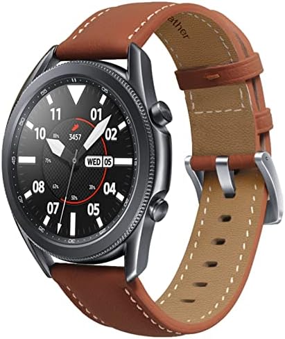 GHFHSG Watchband for Samsung Galaxy Watch4 40 44 ממ מקורי 20 ממ רצועת עור מקורית צמיד צמיד צמיד
