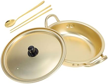 יארנו 3 סטים טפלון מהיר זהב מיידי כלי בישול כיריים קוריאה מקלות אכילה פסטה ראמן סנטימטר קמפינג