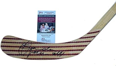 Sandis Ozolinsh חתום בקולורדו מפולת מפולת מקל JSA COA - מקלות NHL עם חתימה