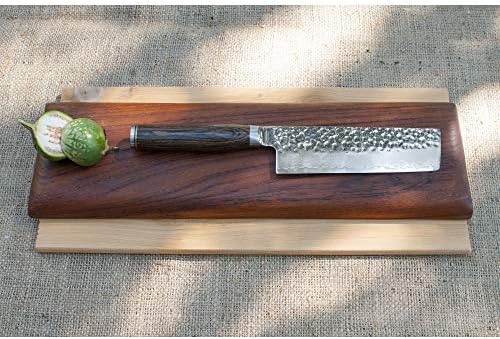 שון סכום פרמייר 5.5 , ירקות קיצוץ אידיאלי ושף לכל המטרה, נאקירי מקצועי, סכין מטבח יפנית בגודל 5.5