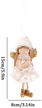 קישוטי מלאך קישוטי חג המולד בובת מלאך קישוטי תלייה עץ חג המולד קישוטי קטיפה חמוד תליון בובת מלאך קישוטי
