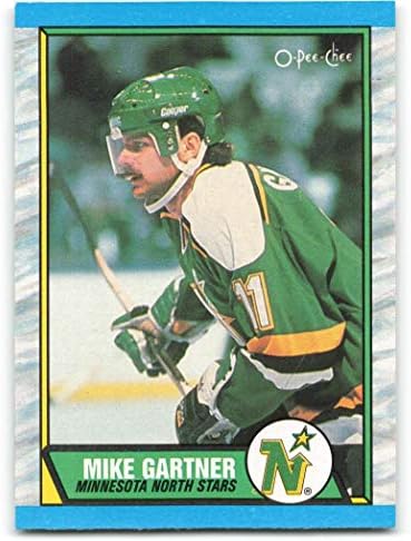 1989-90 O-PEE-CHEE 30 מייק גרטנר מינסוטה צפון כוכבים NHL הוקי כרטיס NM-MT