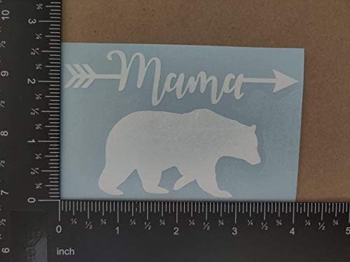 מאמא מדבקות דוב 4 חבילה: חץ דובי אמא, דוב עם גורים, אימא דובי הליכה, טופר דוב