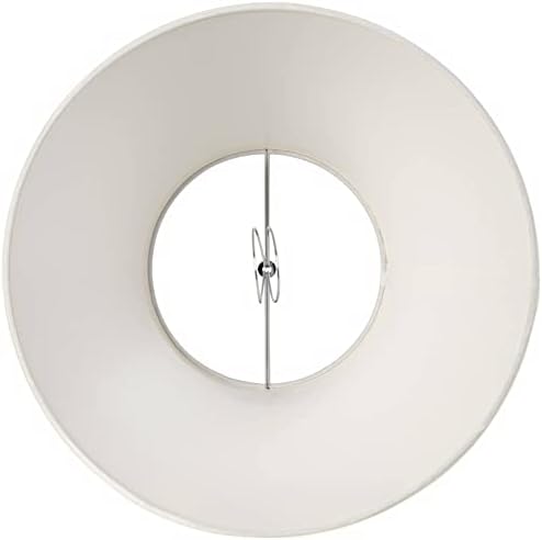 אימפריה מנורה צל שנהב לבן קטן 6 עליון x 12 תחתון x 8.5 מתאים לקליפ גבוה - SpringCrest