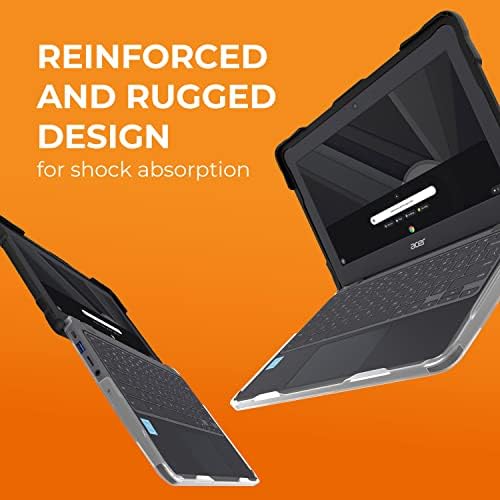 מקרה Gumdrop Slimtech מתאים ל- Acer Chromebook 511 Clamshell. מיועד לתלמידי K-12, מורים וכיתות-כיתות נבדקו,