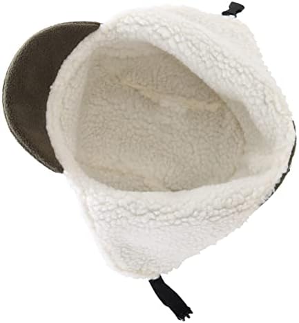 כובעי חורף חמים מצמר לגברים עם כובע גולגולת מגן אטום לרוח