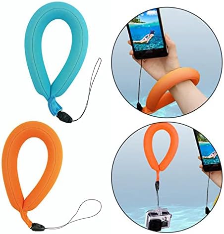 Kekafu 4 חתיכות עמיד למים מצלמה טלפון צף רצועת שורש כף יד צפה מצלמה מתחת למים ומארז כיס טלפון אטום